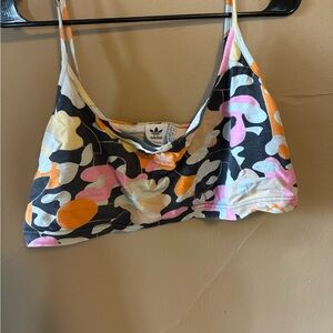 Plus adidas Pink Orange Black Camo Bralette
